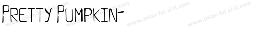 Pretty Pumpkin字体转换
